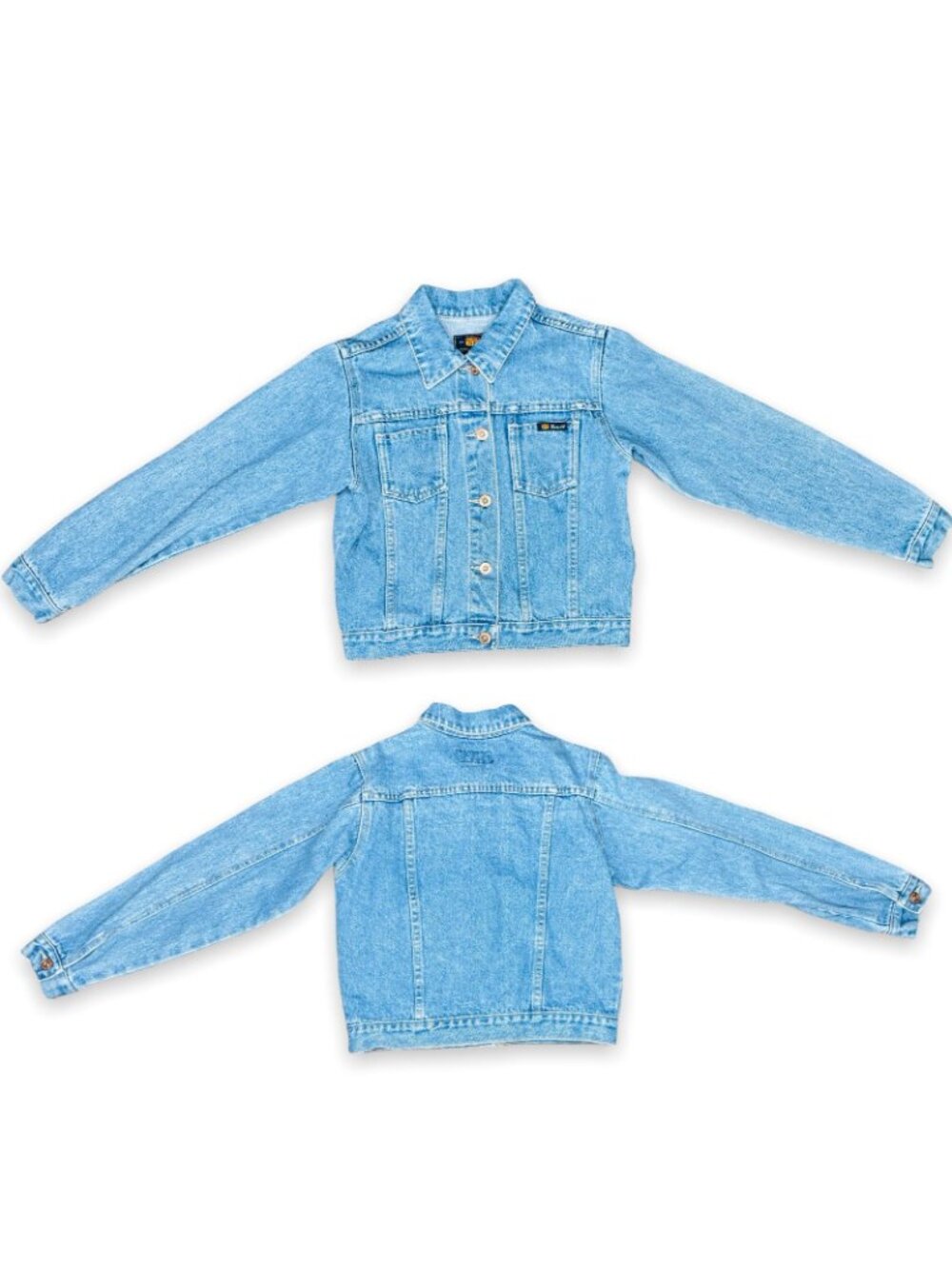 Vintage Route 66 Denim Jean Jacket Gender Neutral Kids 10 - 12 / Adult XS - Picture 2 of 14